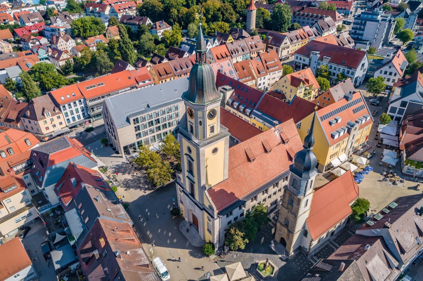 Rathaus von oben
