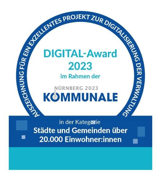 Das Siegel des Digital-Awards 2023.