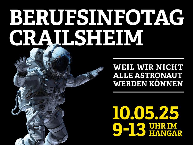 Titelbild mit Astronaut und Daten zur Veranstaltung