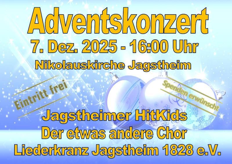 Plakat des Adventskonzers 2025
