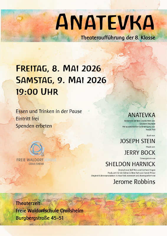 Plakat mit Infos zur Veranstaltung