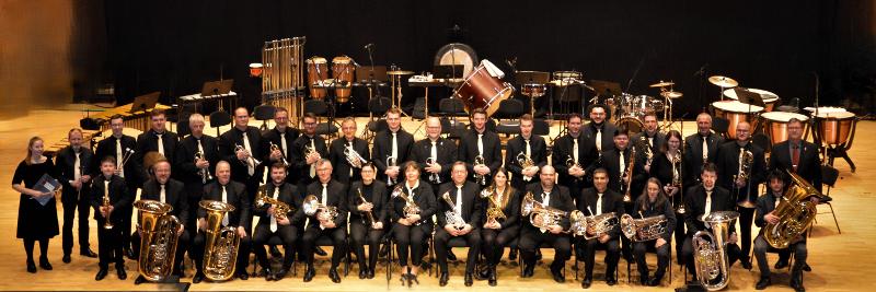 Gruppenbild der Brassband