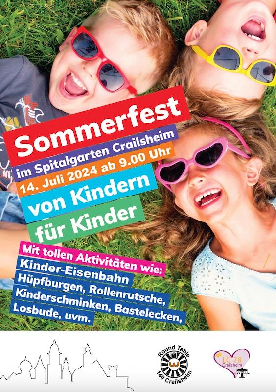 Flyer mit Informationen zum Kindergraten Sommerfest 2023