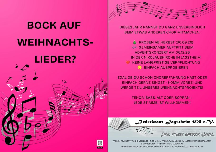 Flyer Adventskonzert 2026