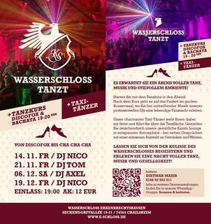 Flyer der Veranstaltung "Wasserschloss tanzt"