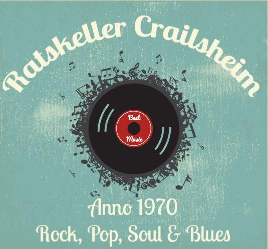 Flyer Ratskeller Crailsheim Anno 1970 mit Schallplatte