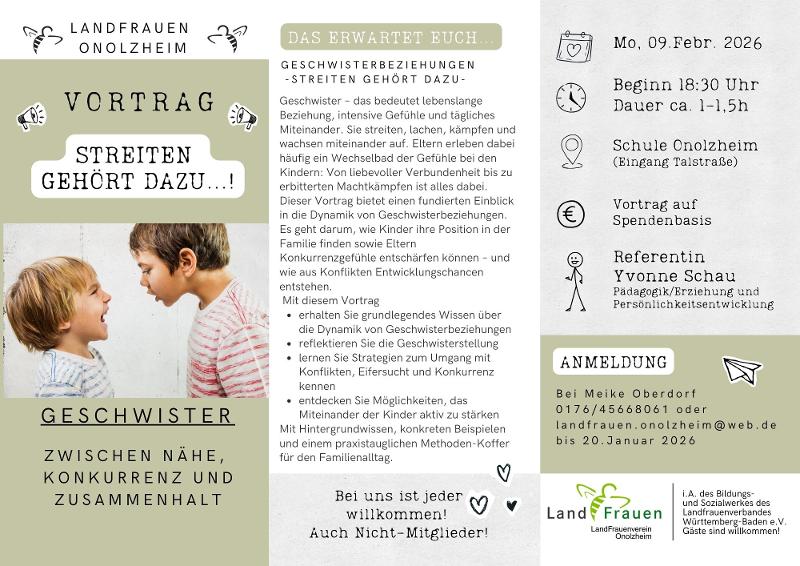 Flyer mit Infos zur Veranstaltung