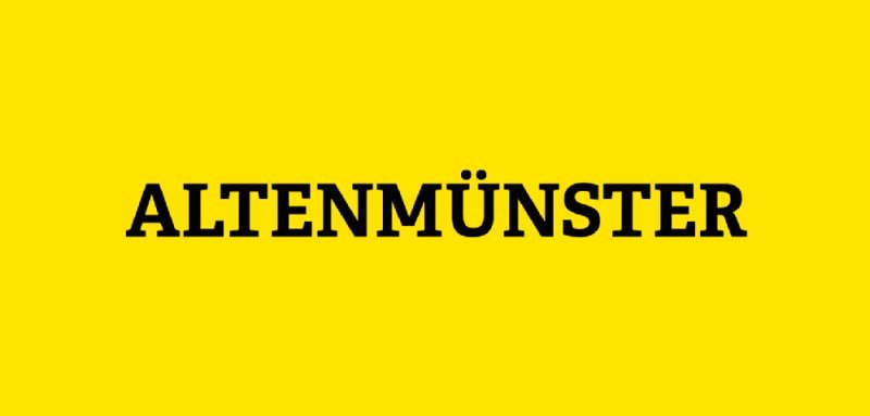Gelbe Kachel mit der Aufschrift Altenmünster