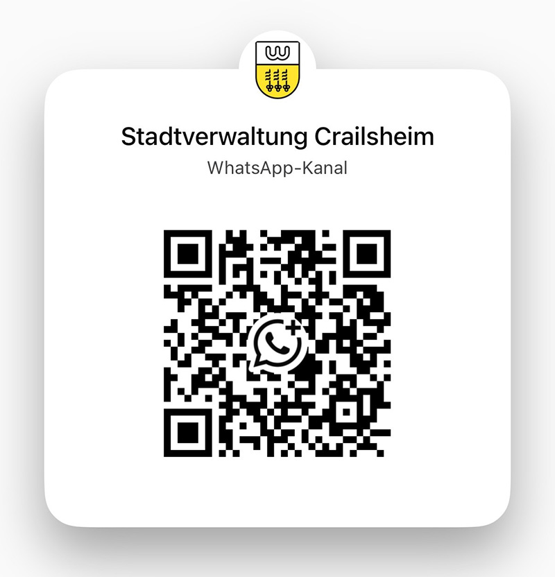 Ein QR-Code der Stadtverwaltung Crailsheim