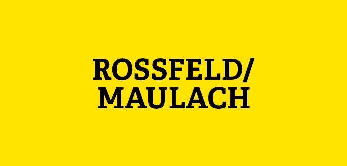 Gelbe Kachel mit Aufschrift Rossfeld/Maulach